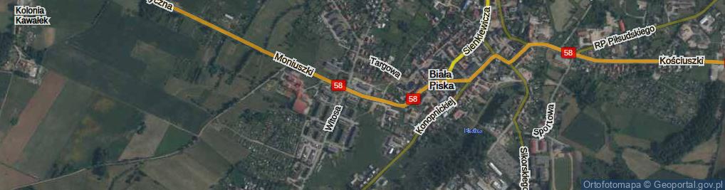 Zdjęcie satelitarne Moniuszki Stanisława ul.